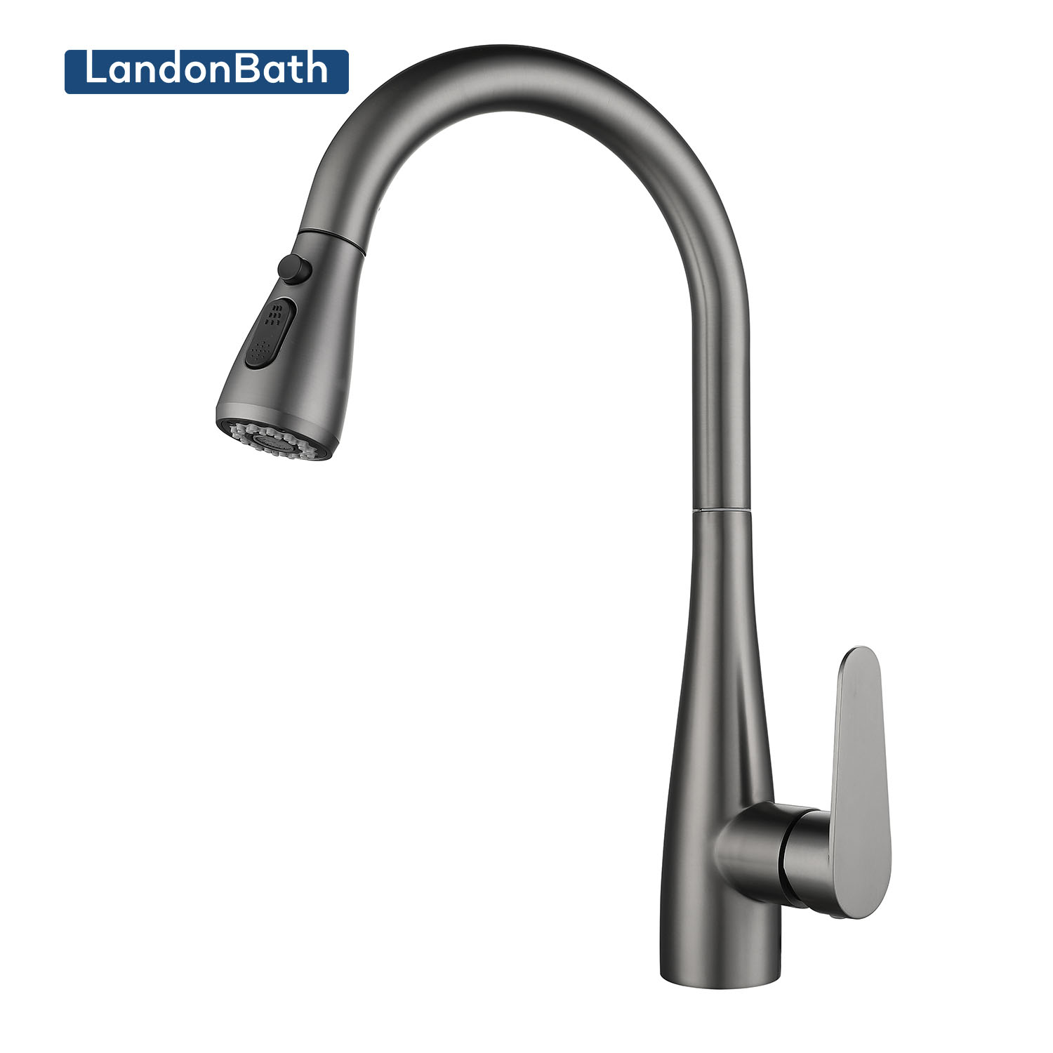 Kaiping Manufacturer Luxury Faucets Mixers Taps Brushed black Basin Sink Faucet Modern Brass Basin 3 way Faucet Kitchen