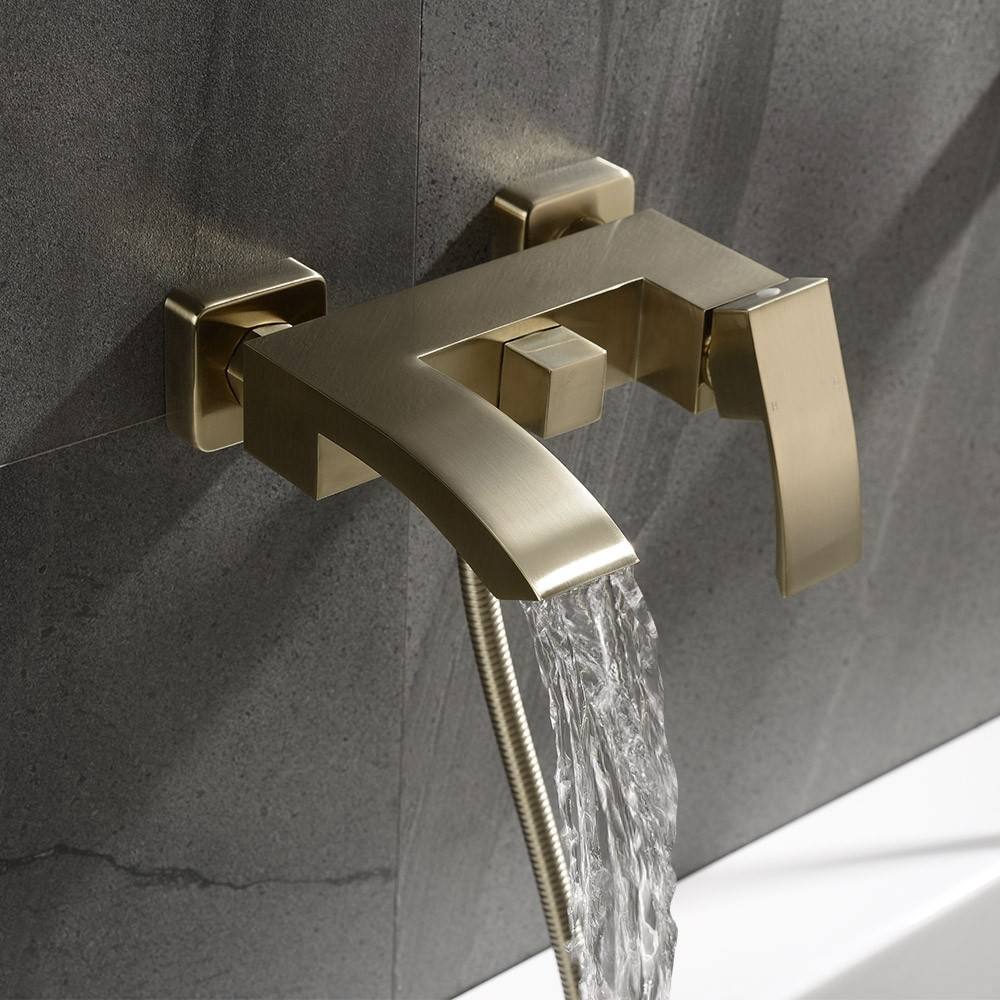 Competitive Price Brass Small Size Exposed Wall Mounted Shower Bath Faucet
