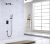 Shower Black Multi Function Matte Bathroom Bath Mixer Faucet Matt Systems Modern Shower Room System