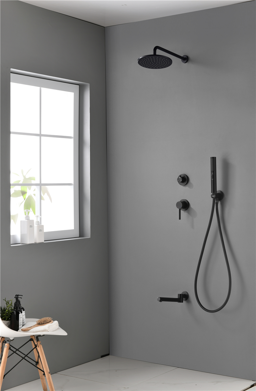 Wholesale Bathroom Concealed Installation Hand Held Rain Shower Head Faucet Set