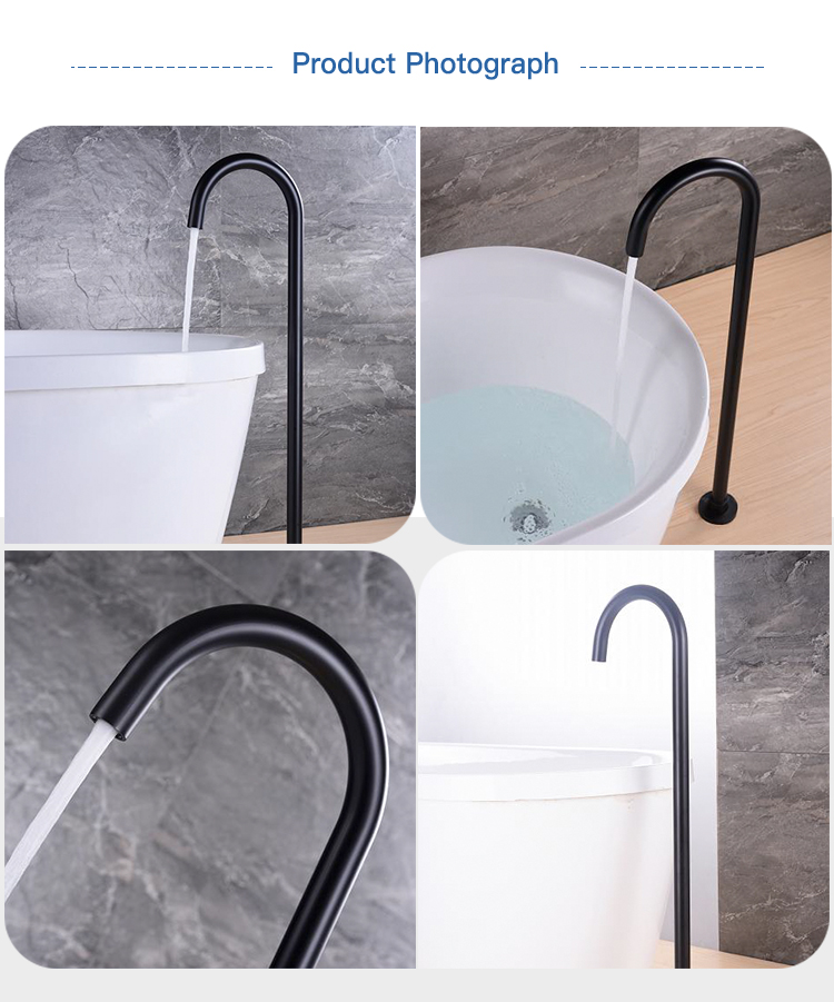 High Flow Rate Bathtub Faucet Bathroom Designs Floor Standing Foot Tub Villa Free Mixer Tap