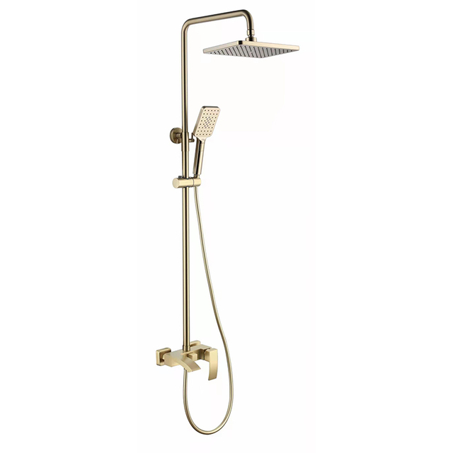Golden Brass Bathroom Shower Set with Bidet Sprayer Shower System