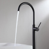 Matte Black Pull out Brass Freestanding Bathtub Faucet Bathtub Mixer