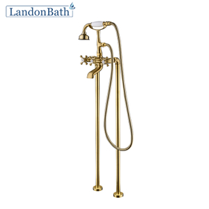New Design French Gold Deck-Mount Roman Bathtub Faucet Hot Selling Faucet