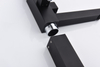 Classical White and Matt Black Square Round Sanitary Ware Faucet Tap
