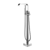 Free Standing Bathtub Faucet Waterfall Shower Bath Mixer Tap Solid Brass Brushed Gold Bathroom Showers for America Prices