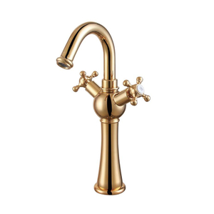 Mixer Tap For Counter Basin Italian Design Faucet Two Handles Washbasin Wash Hot And Cold Traditional Tall Taps Cross Head