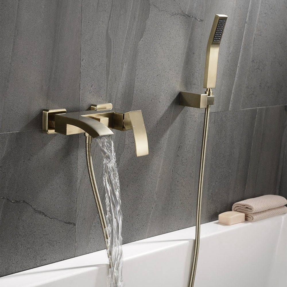 Competitive Price Brass Small Size Exposed Wall Mounted Shower Bath Faucet