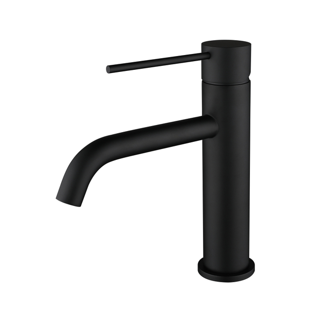European Style Matte Black Brass Single Lever Basin Faucet&Mixer
