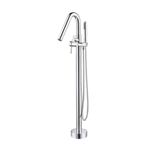 Brand New Design V Shape Spout Stand Alone Bathtub Mixer Free Standing Bath Faucet