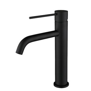 Bathroom Faucet Black Finish Brass Basin Sink Faucets Single Handle Water Mixer Taps Single Hole Brass Sink Faucet