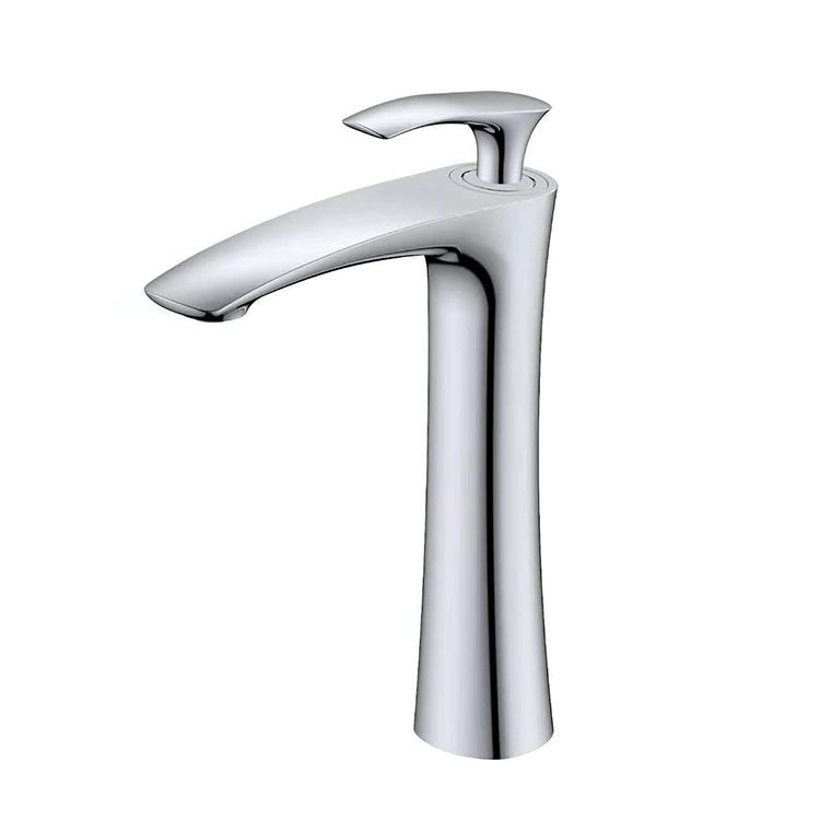 Commercial Bathroom Sink Basin Faucet Contemporary Water Tap with Single Lever Single Hole Standard Bathroom Faucet
