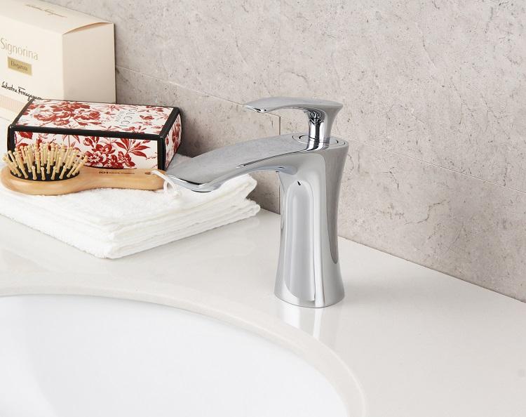 Novelty griferia cromada custom brass single handle level basin mixer tap facuets bathroom sink mixers faucet cheap