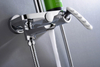 Chrome Bathroom Tub Faucet Mixer Tap Bathtub Shower Faucet Set Soild Brass