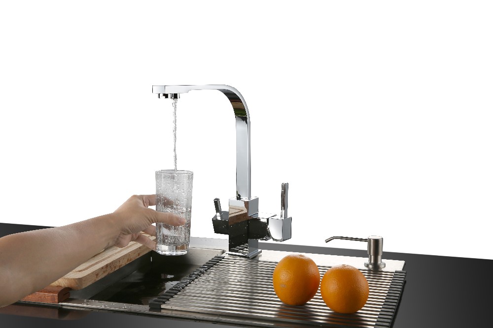 Customized Dropshipping elegant artistic hot water kitchen faucet mixer tap
