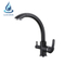 Matt Back Three Way Metal Free Filter Taps For Kitchen Dispenser Faucet Water Washroom Tap Sink Drinking Pure Hot Purifier