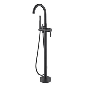 Best Hot Seller Black Color Floor Standing Shower Faucet Fot Bathtub