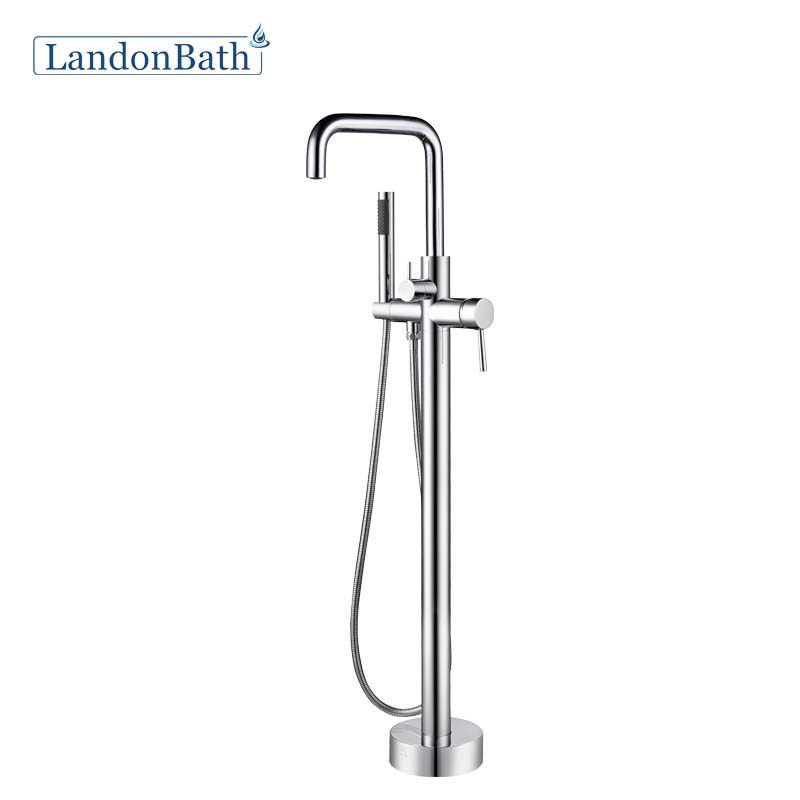 Freestanding bathtub faucet