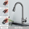 Luxury Single Mixed Metal Pull Out Down Water Kitchen Faucet Tap