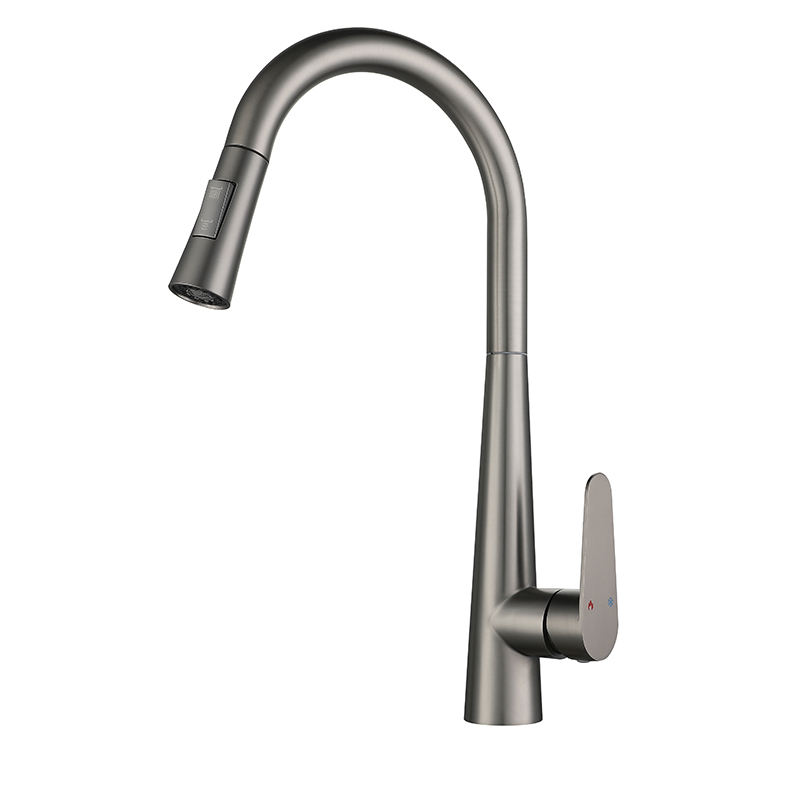 High quality stainless steel pull out kitchen faucet 1302724