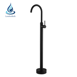 Matte Black Pull out Brass Freestanding Bathtub Faucet Bathtub Mixer