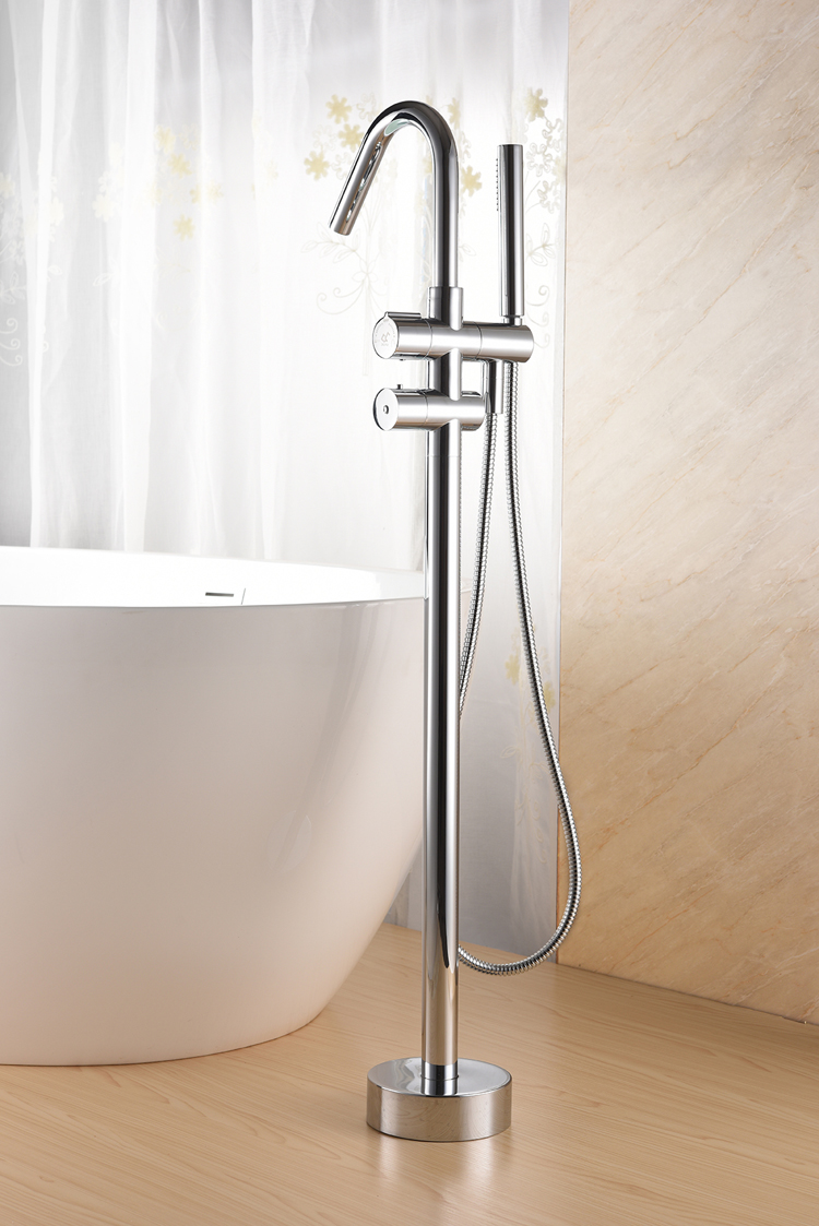 2022 High Quality Thermostatic Bathtub Mixer Floor-Mount Bathtub Faucet