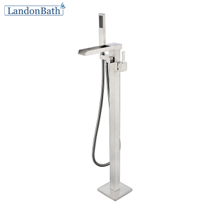 Thermostatic Bath Shower Pull-Out Freestanding Faucet