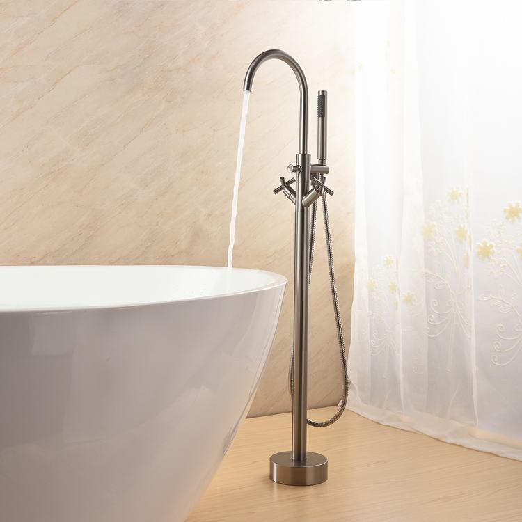 Hot and Cold Water Exchange Thermostatic Bathtub Mixer