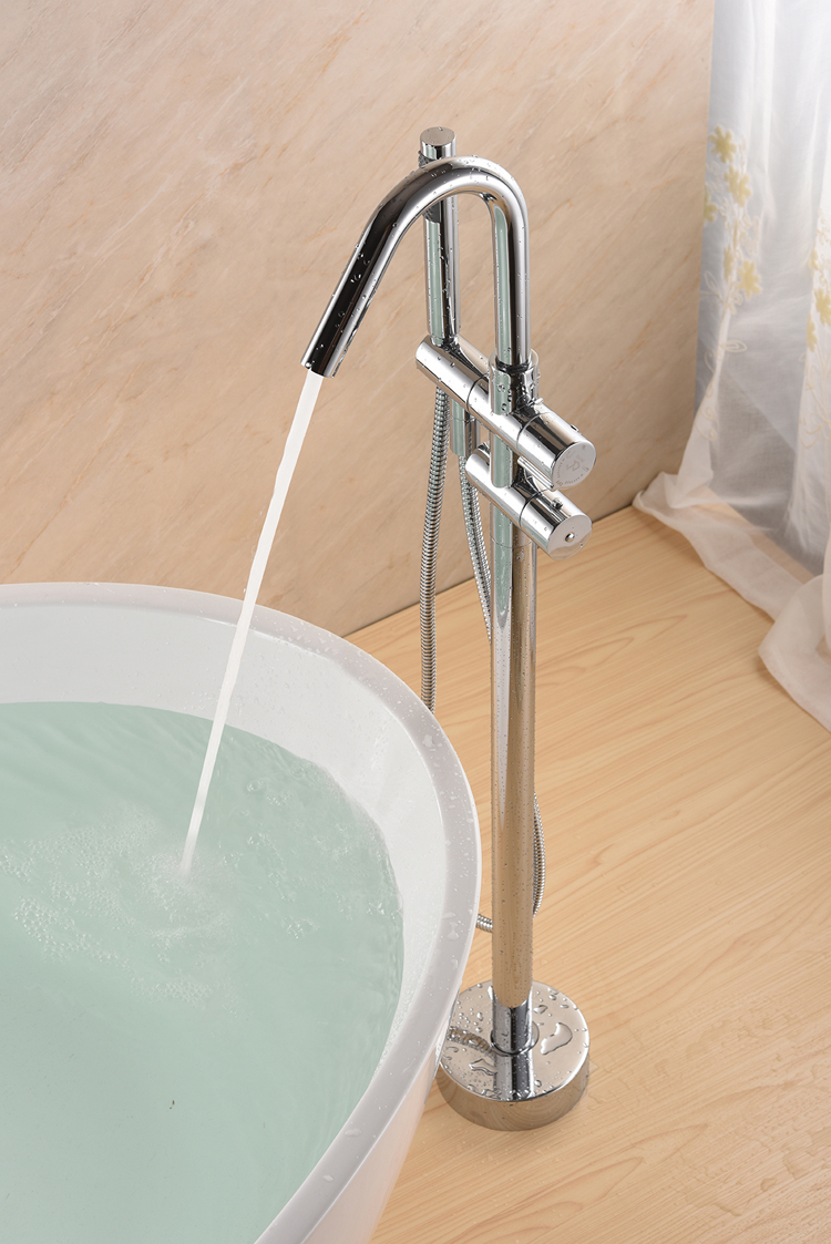 Bathroom Thermostatic Freestanding Bathtub Shower Mixer Faucet DF-02037