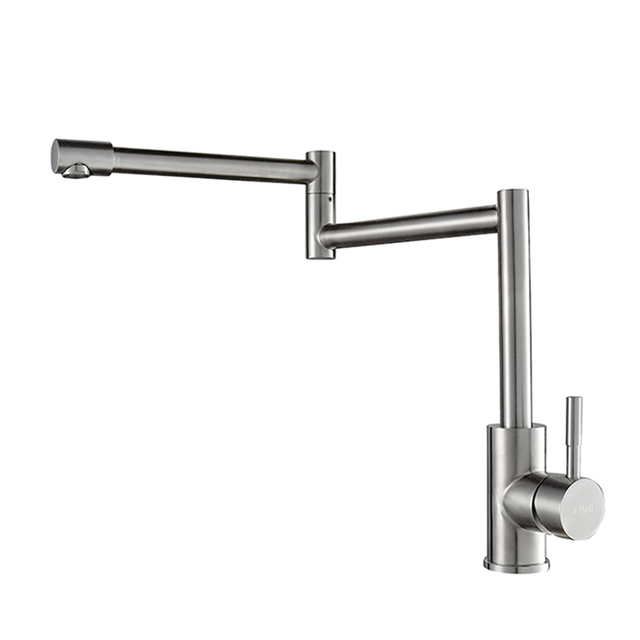 New Deck Mount Folding Kitchen Faucets Single Handle Sink Taps Torneira De Pia