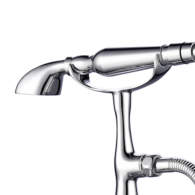 bathtub faucet with handheld shower