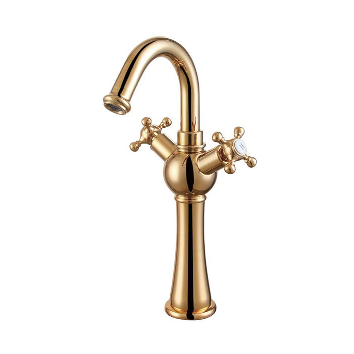 Gold Mixer Tap Bathroom Old Style Bronze Bath Wash Hand Faucets Kaiping Luxury Vintage Color Brass faucet