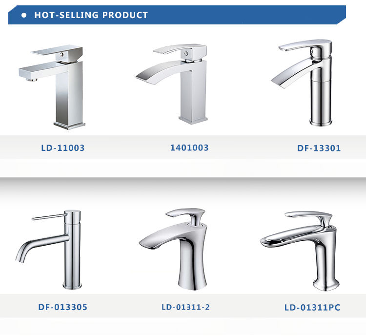 Polished chrome basin tap collection