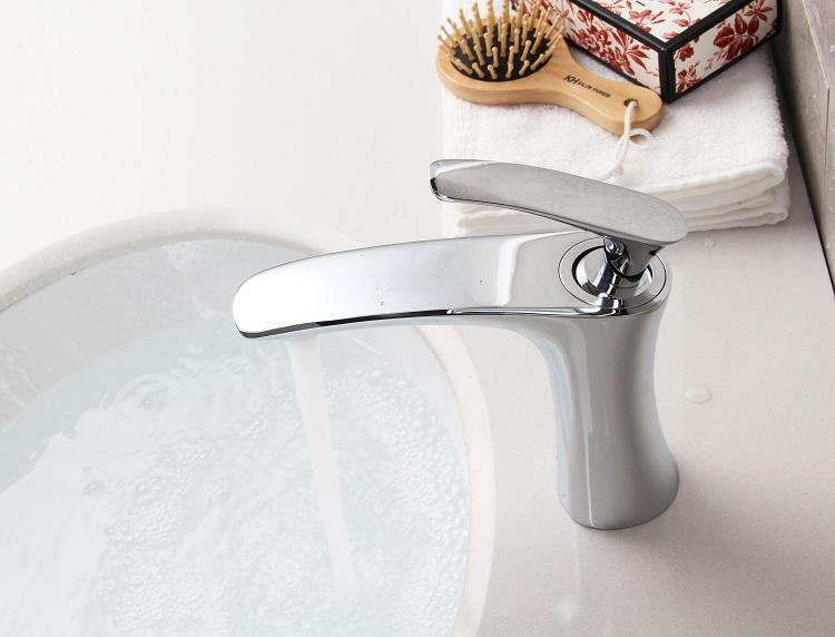 Professional factory taps and mixers wash mixer tap basin faucet curved sanitary on sale