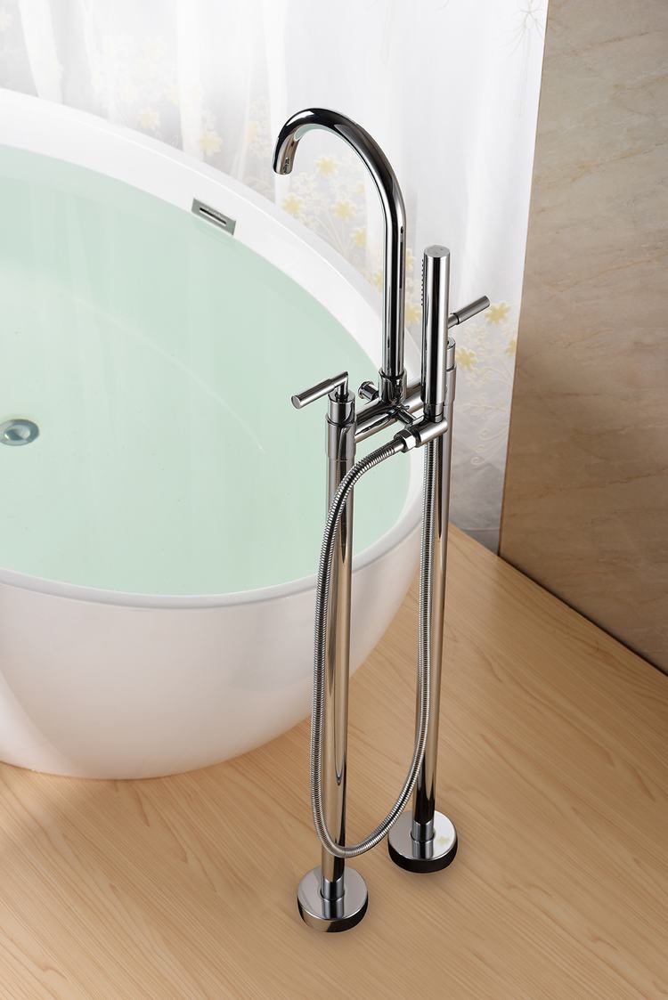 Wholesale Price Freestanding Dual Handle Shower Mixer Bathtub Faucet for Sale