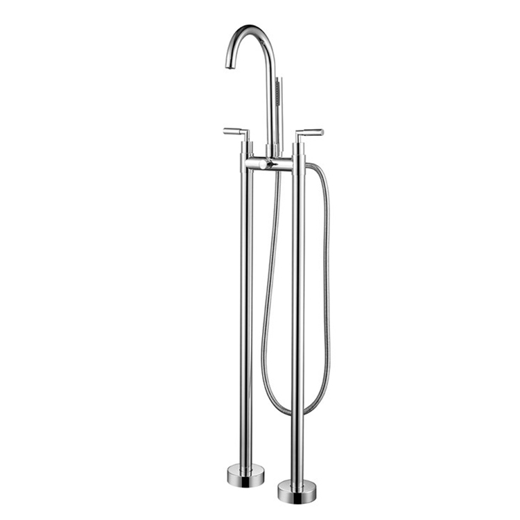 Wholesale Price Freestanding Dual Handle Shower Mixer Bathtub Faucet for Sale