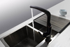 Modern Black&White Solid Brass Single Handle Bathroom Sink Vessel Faucet Basin Mixer Tap