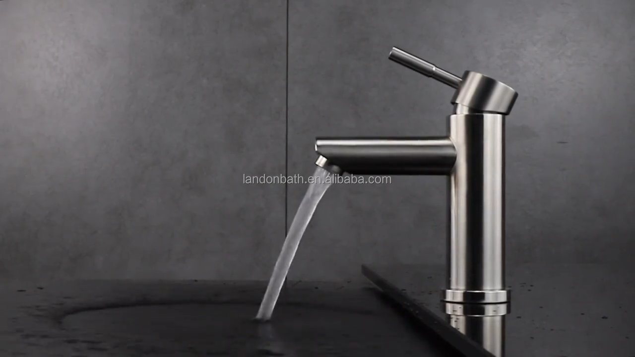 Us Hot Selling Cupc Bathroom Square Brass Single Handle Basin Faucet Mixers Tap
