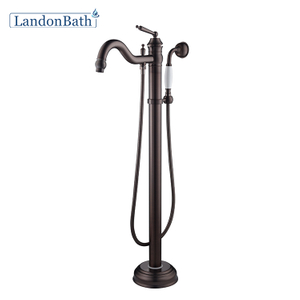 2022 Hot Selling Floor-Mount Bathtub Faucet Hot and Cold Water Exchange Bathtub Mixer