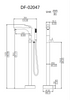 Freestanding Bathtub Faucet &Basin Mixer Plate Chrome, Matt Black And Brushed Gun Metal