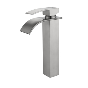 Square Brushed Nickel Stainless Steel Basin Faucet for Bathroom Hot Sale Water Tap