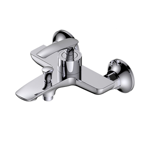 Bathroom Brass Chrome Shower Mixer Water Diverter Bathtub Mixer With Spout