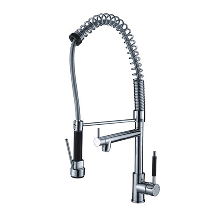 Hot Sale Brass Kitchen Faucet Pull Out With 2 Head Spray Hot Sale Products