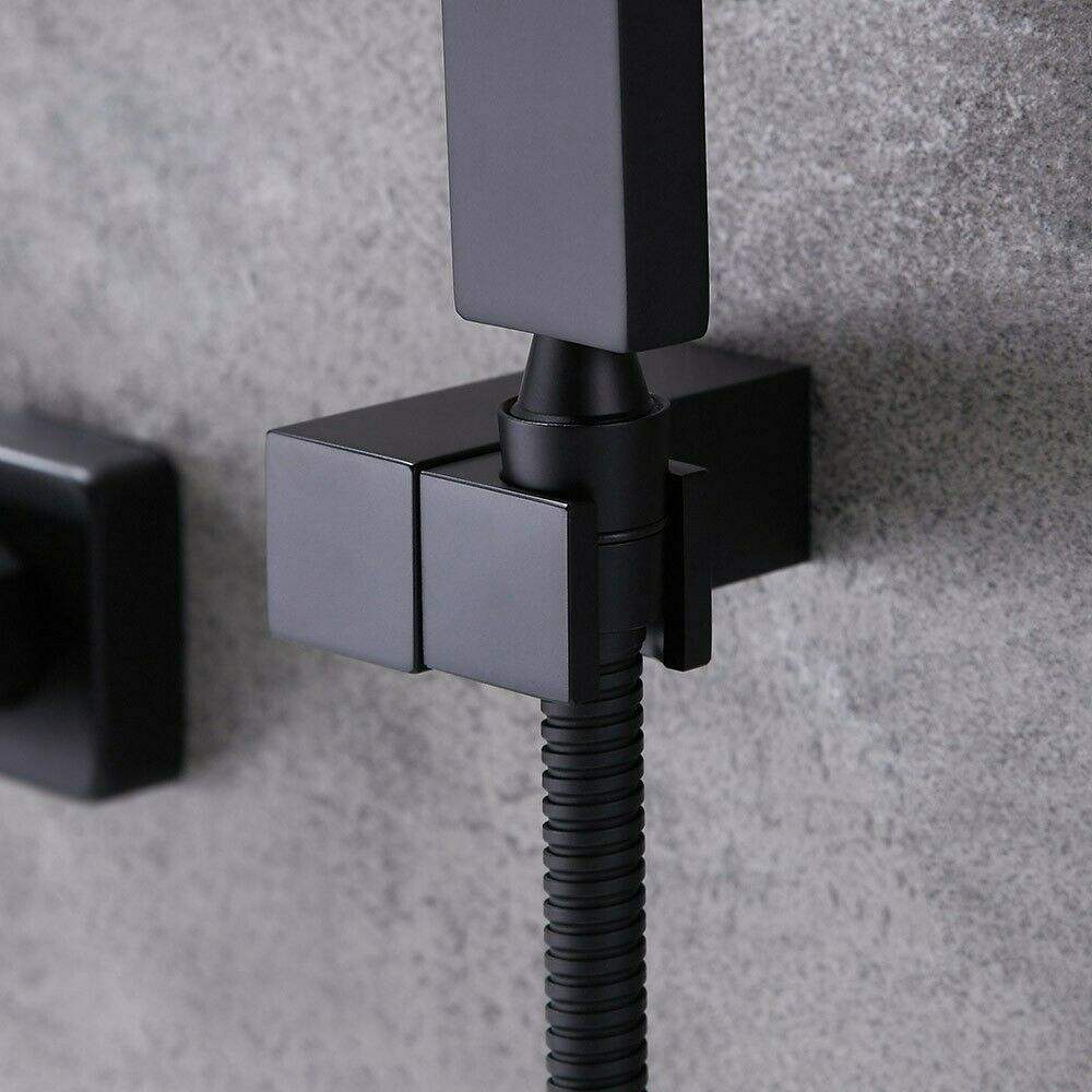 Most Selling Products Black Bathroom Wallmount Brass Shower Mixer Faucet