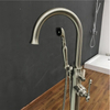 New Sanitary Free Standing Calwfoot Classic Bath Tub Mixers Tap Tubs Faucets With Hand Held Shower