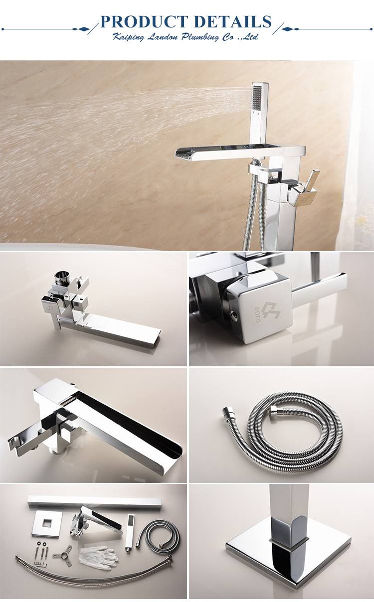Bathroom Freestanding Bathtub Faucet With Handheld Sprayer Showers For Shower Free Tub Filler Mixer Handshower