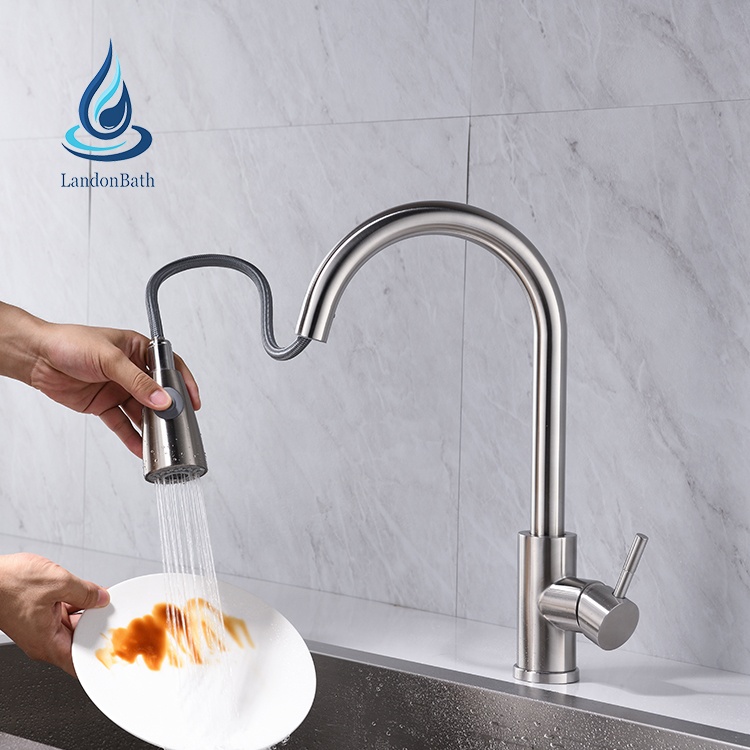 Canada style single lever robinet de cuisine stainless steel kitchen mixer faucet griferia monocomando de cocina