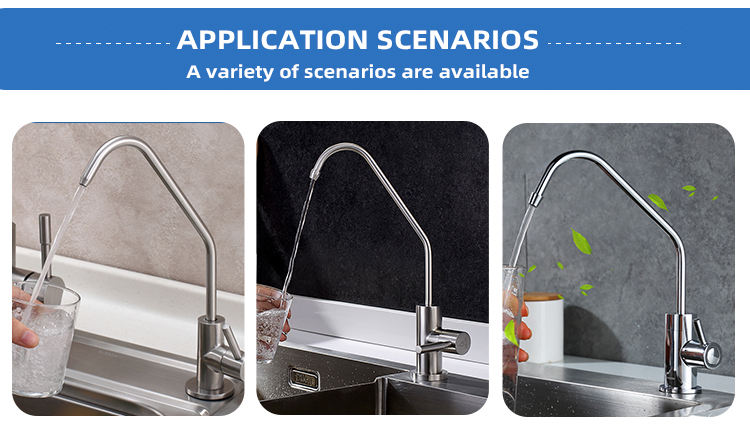 Water Purifier Kitchen Faucet For Filter Faucets Deck Mounted Mixer Brushed Tab Tap Taps Drinking Bubbler Head Sustem Ro