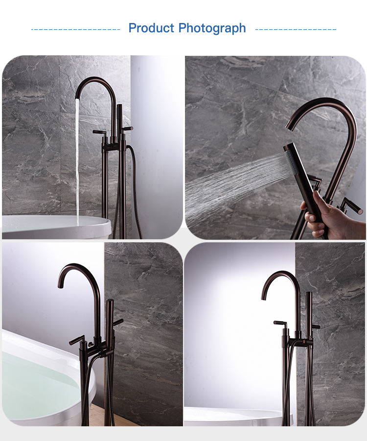 New style new dual handle bronze color mixer bathtub faucet with good quality