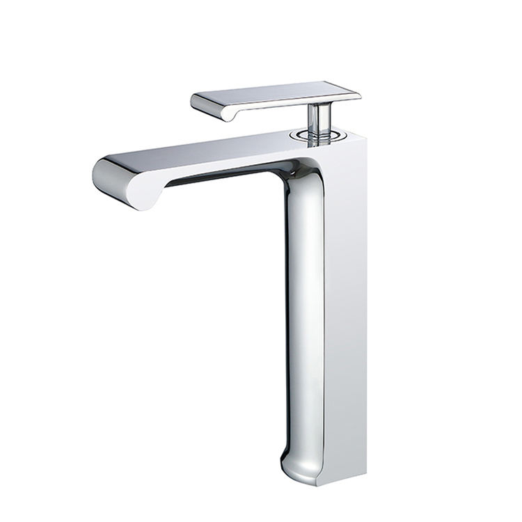 Modern Single Handle Deck Mounted Tall Wash Basin Faucet for Bathroom Amazon Hot Selling Faucet